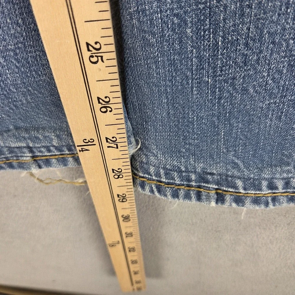 VTG True Religion Jeans Mens Joy Big T Bootcut Flare USA Altered Hem Fits 32x28